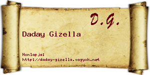 Daday Gizella névjegykártya