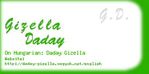 gizella daday business card